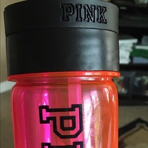 VS Pink Water Bottle w/secret powder/snack section